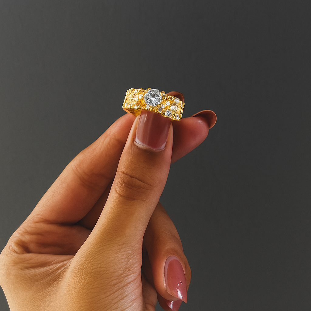 Radiant Heart Diamond Ring