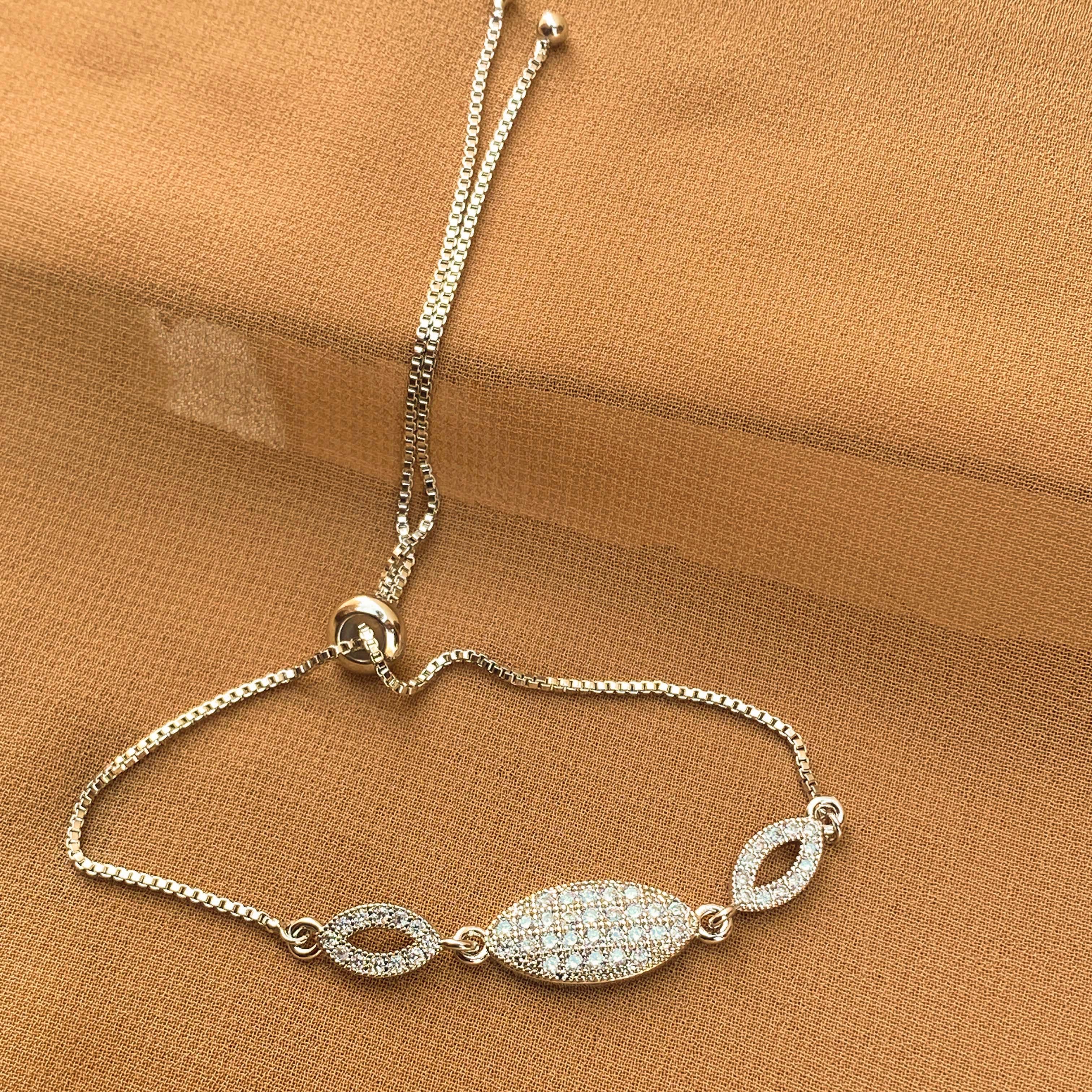Diamond Pave Link Bracelet