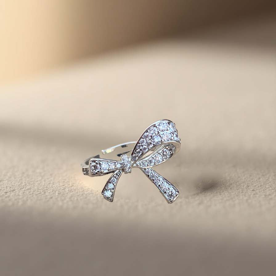 Bow-tie Sparkle Diamond Ring