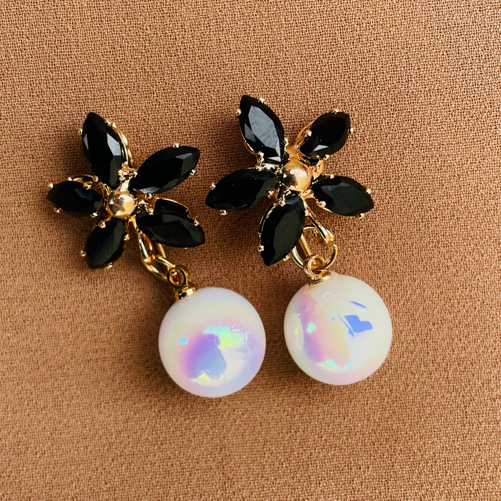 Midnight Bloom Drop Earrings