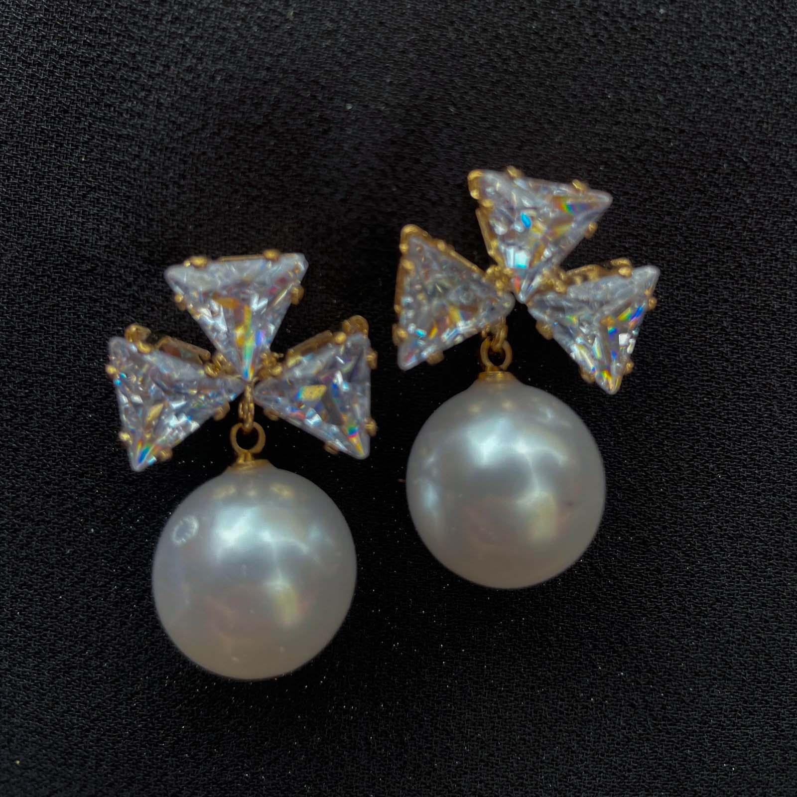 Celestia Crystal Drop Earrings