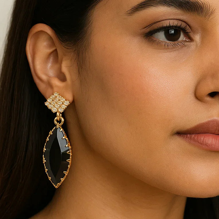 Noir Luxe Drop Earrings