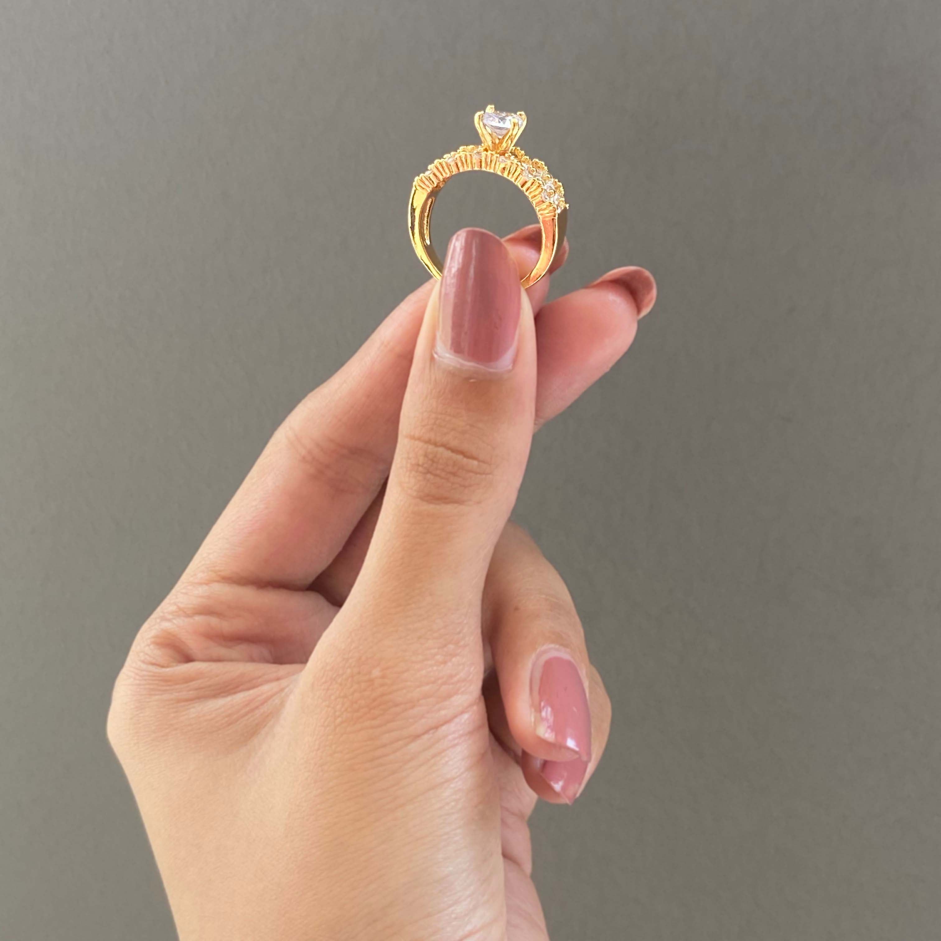 Radiant Heart Diamond Ring